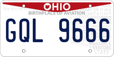 OH license plate GQL9666