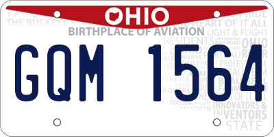 OH license plate GQM1564