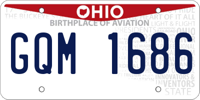 OH license plate GQM1686