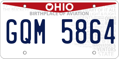 OH license plate GQM5864
