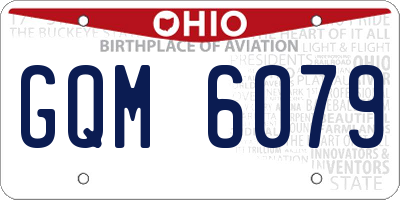 OH license plate GQM6079