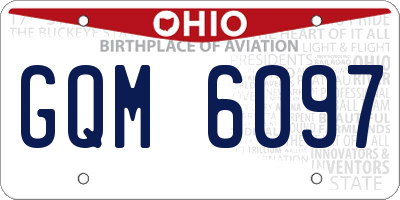 OH license plate GQM6097