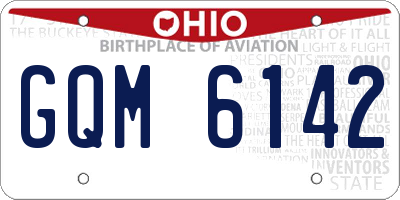 OH license plate GQM6142