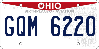 OH license plate GQM6220