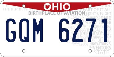 OH license plate GQM6271