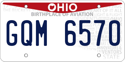 OH license plate GQM6570