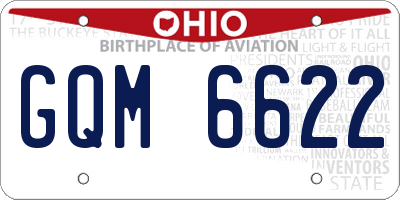 OH license plate GQM6622