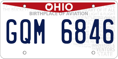 OH license plate GQM6846