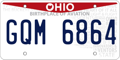 OH license plate GQM6864