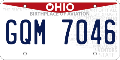 OH license plate GQM7046
