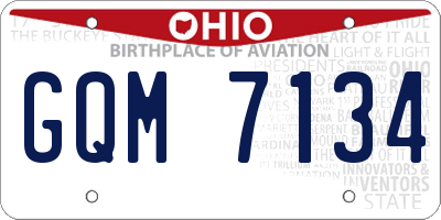 OH license plate GQM7134