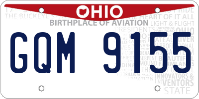 OH license plate GQM9155