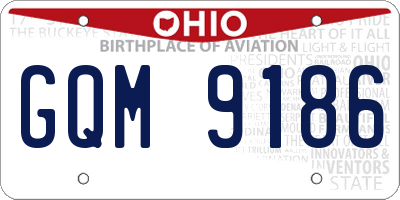 OH license plate GQM9186