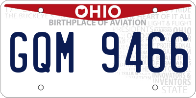 OH license plate GQM9466