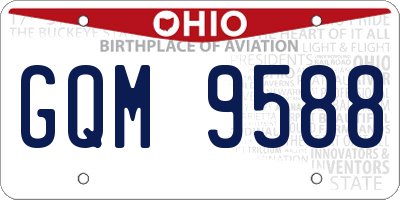 OH license plate GQM9588