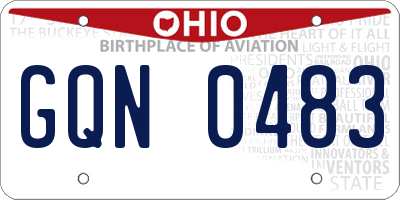 OH license plate GQN0483