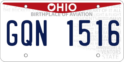 OH license plate GQN1516