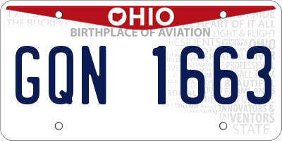 OH license plate GQN1663