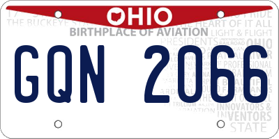 OH license plate GQN2066