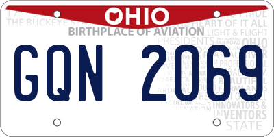 OH license plate GQN2069