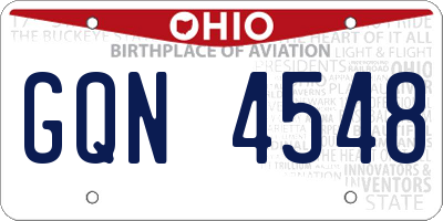 OH license plate GQN4548
