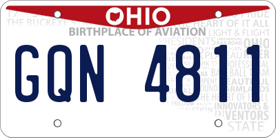 OH license plate GQN4811