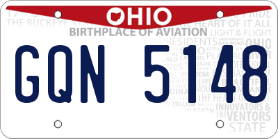 OH license plate GQN5148