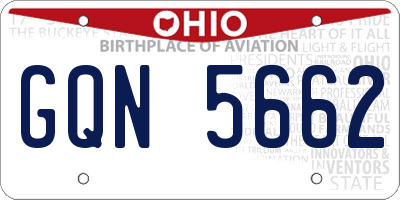 OH license plate GQN5662