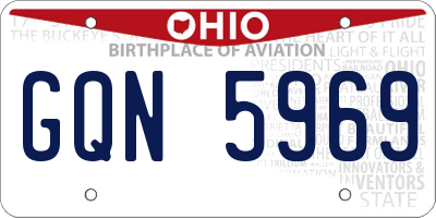 OH license plate GQN5969