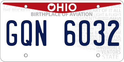 OH license plate GQN6032