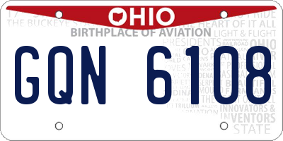 OH license plate GQN6108