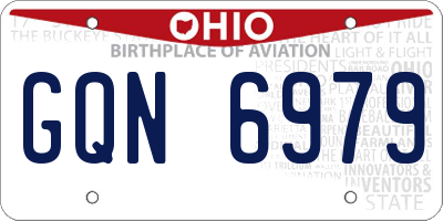 OH license plate GQN6979