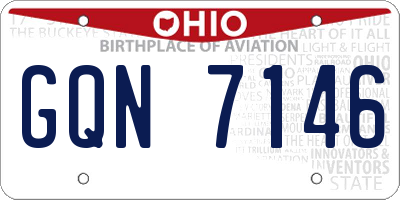 OH license plate GQN7146