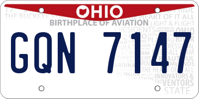 OH license plate GQN7147