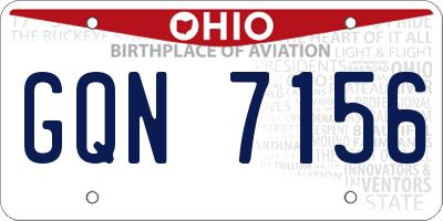 OH license plate GQN7156