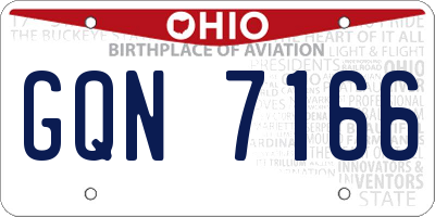 OH license plate GQN7166