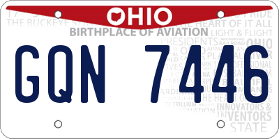 OH license plate GQN7446