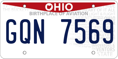 OH license plate GQN7569