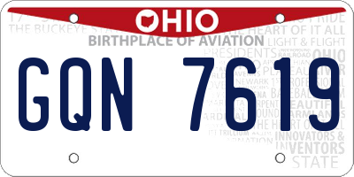OH license plate GQN7619