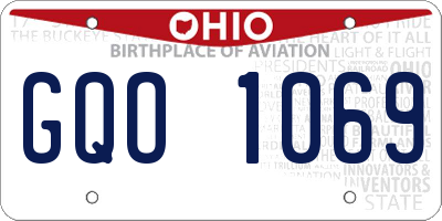 OH license plate GQO1069