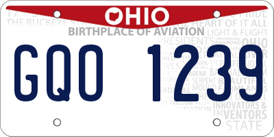OH license plate GQO1239