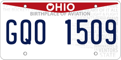 OH license plate GQO1509