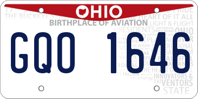 OH license plate GQO1646