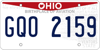 OH license plate GQO2159