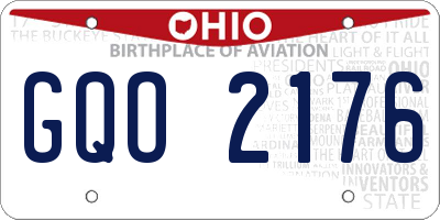 OH license plate GQO2176