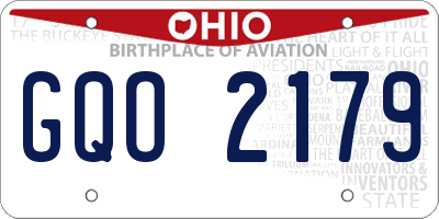 OH license plate GQO2179