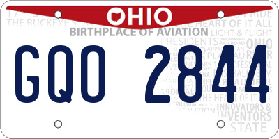 OH license plate GQO2844