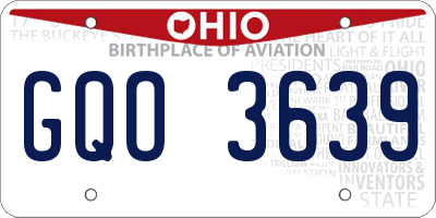 OH license plate GQO3639