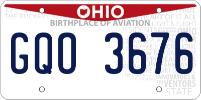 OH license plate GQO3676