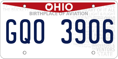 OH license plate GQO3906